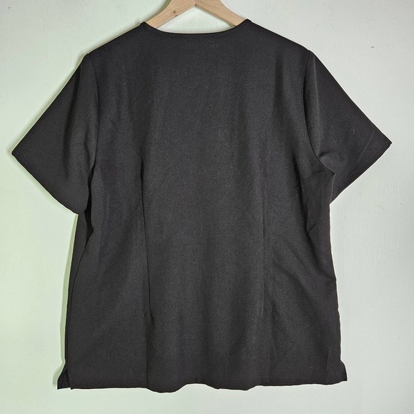 Figs Casma 3 Pocket Scrub Top XL Short Sleeve Black - Picture 5 of 6